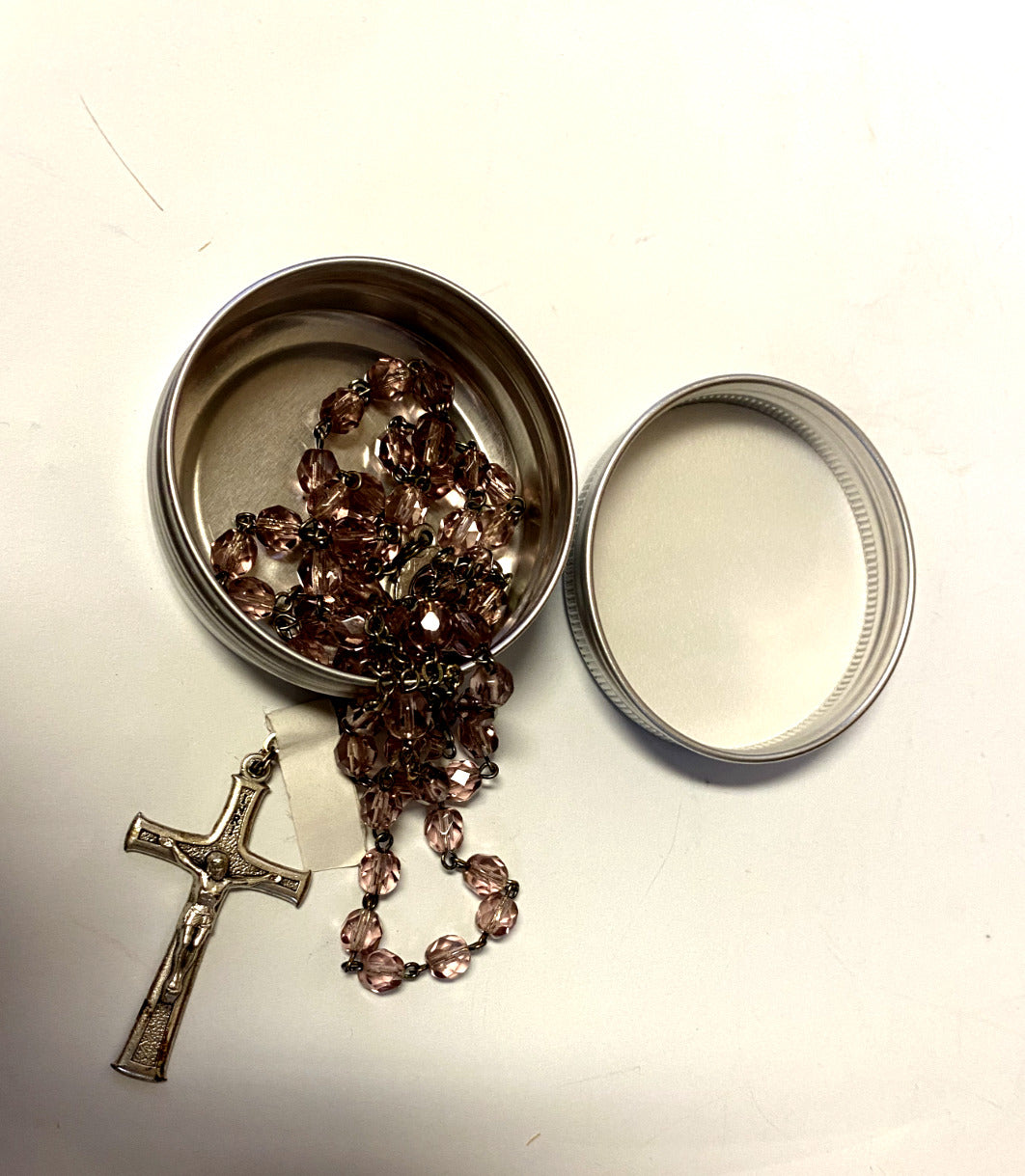Saint Joseph Rosary Tin, Case,  New