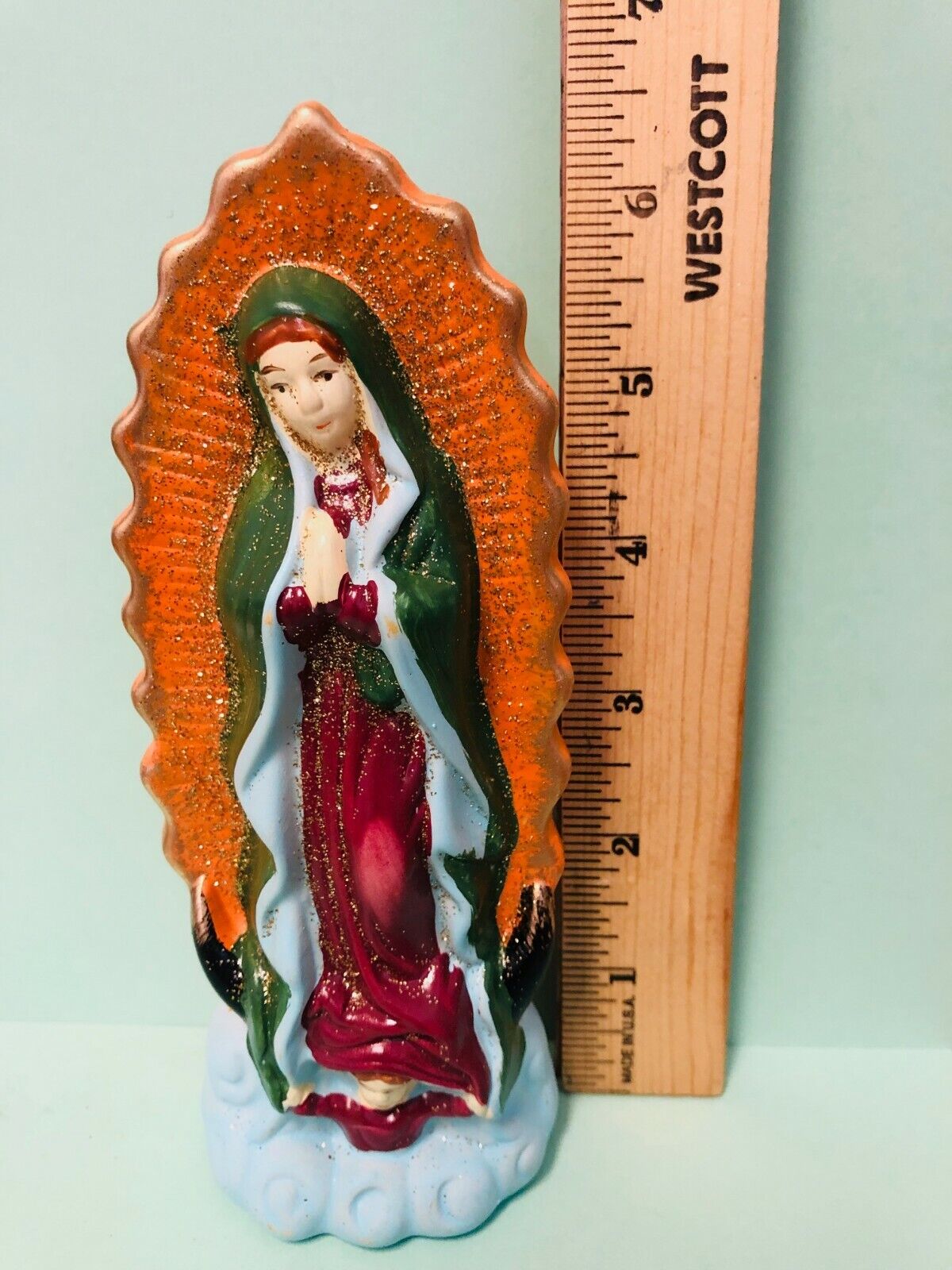 Our Lady of Guadalupe 6 1/2" H Statue, New - Bob and Penny Lord