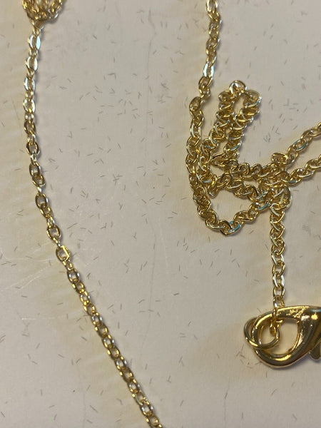 Blessed Mother Brazilian Gold Plated 20" Necklace, New
