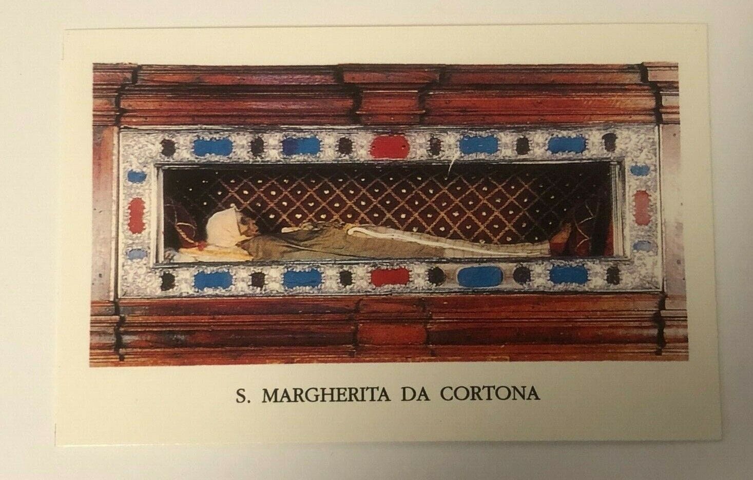 Saint Margaret of Cortona/S. Margherita da Cortona Prayer Card in Ital