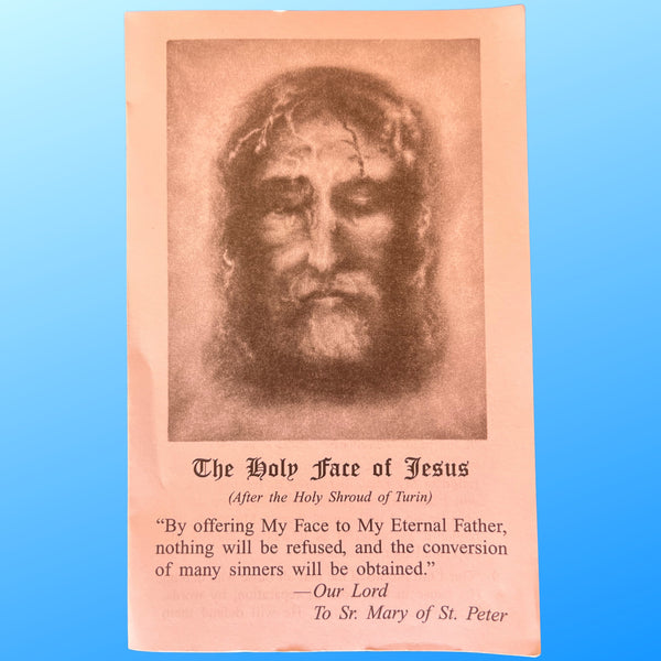 The Holy Face of Jesus Prayer Card