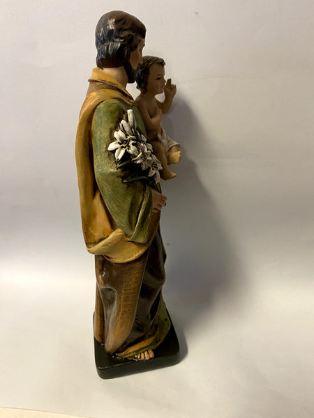 Saint Joseph with Child 8" Statue, New