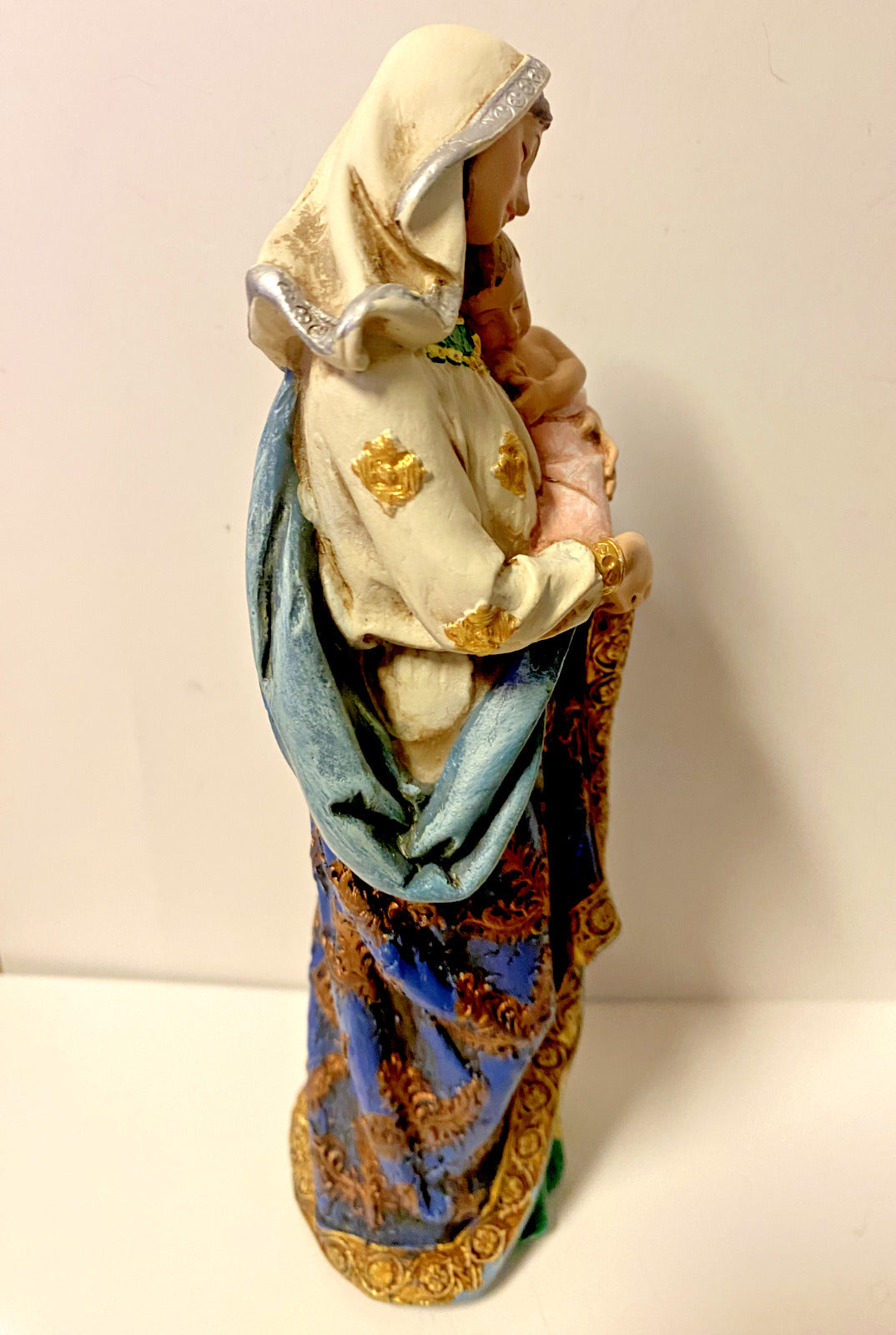 Adoring Blessed Mother & Child Jesus Statue 7 1/8" Statue, New