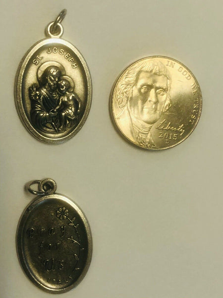 Saint Joseph with Child Jesus Medal, New from Italy