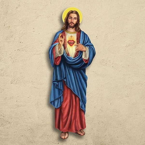 Sacred Heart Of Jesus  3' Wall Plaque, New