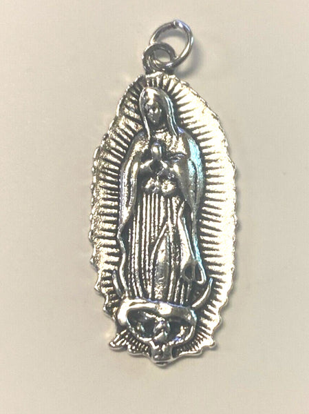 Our Lady of Guadalupe Silver Plated 1.5" Medal, New #3