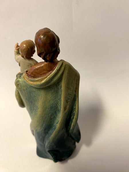 Saint Joseph with Child  4" Statue, New