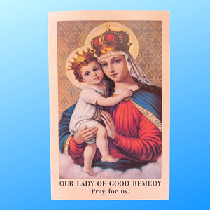 Our Lady of Good Remedy Novena Prayer Card