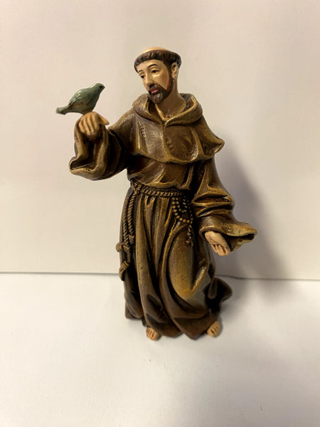 Saint Francis of Assisi 4 " Small Statue, New