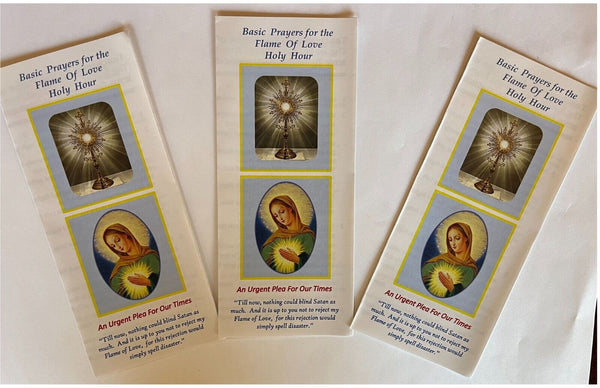 Flame of Love Holy Hour Trifold Packages
