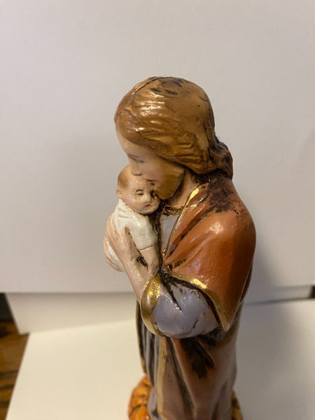 Saint Joseph with Child "A Father's Kiss", 7.25" Statue, New from Colombia