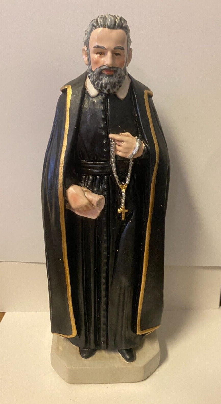Saint Philip Neri Hand Painted 10" Statue, New from Colombia