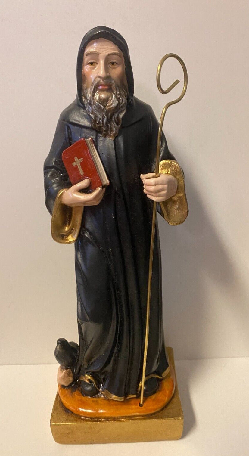 Saint Benedict  8" Statue  New From Colombia