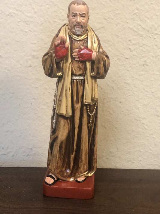 Padre Pio 8 " Statue, New from Colombia - Bob and Penny Lord