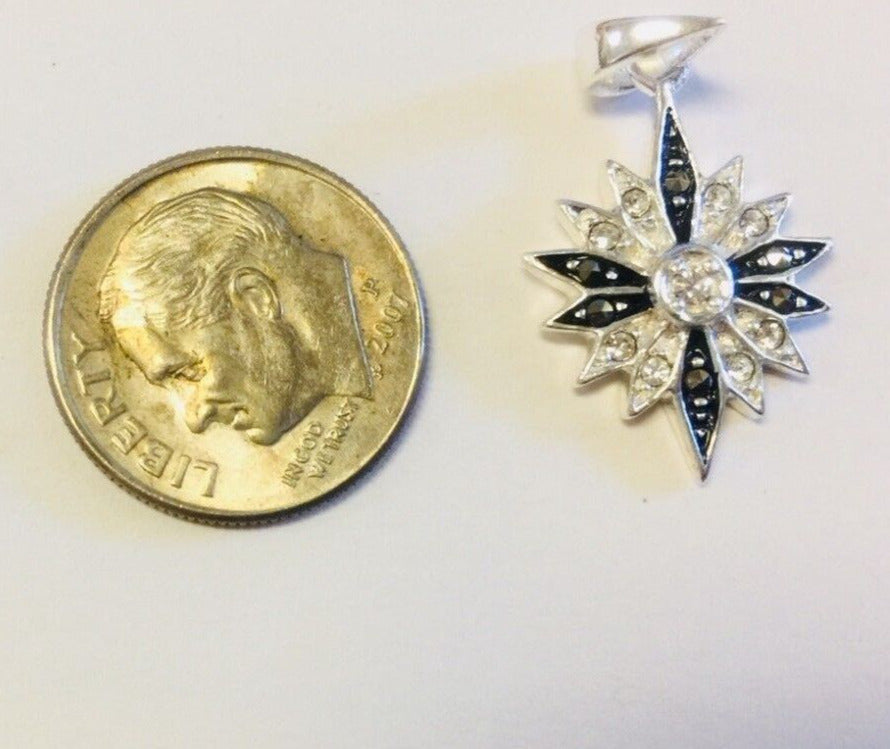 925 Sterling Silver Pendant Cross, New from Jerusalem