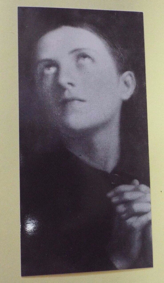 Saint Gemma Galgani Black & White Image and Prayer Card, From Italy/New - Bob and Penny Lord