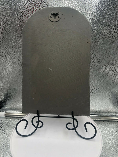 Holy Family Arched Tile Plaque with metal stand, New