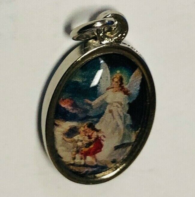 Saint Michael the Archangel/Guardian Angel, 2 sided  Medal, New from Italy