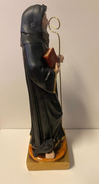 Saint Benedict  8" Statue  New From Colombia