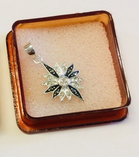 925 Sterling Silver Pendant Cross, New from Jerusalem