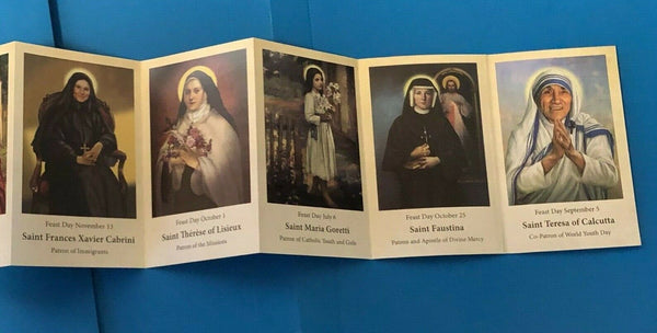Saints for Girls Prayer Pocket Folder, New