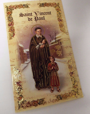 Saint Vincent de Paul Biography & Prayer Folder, New