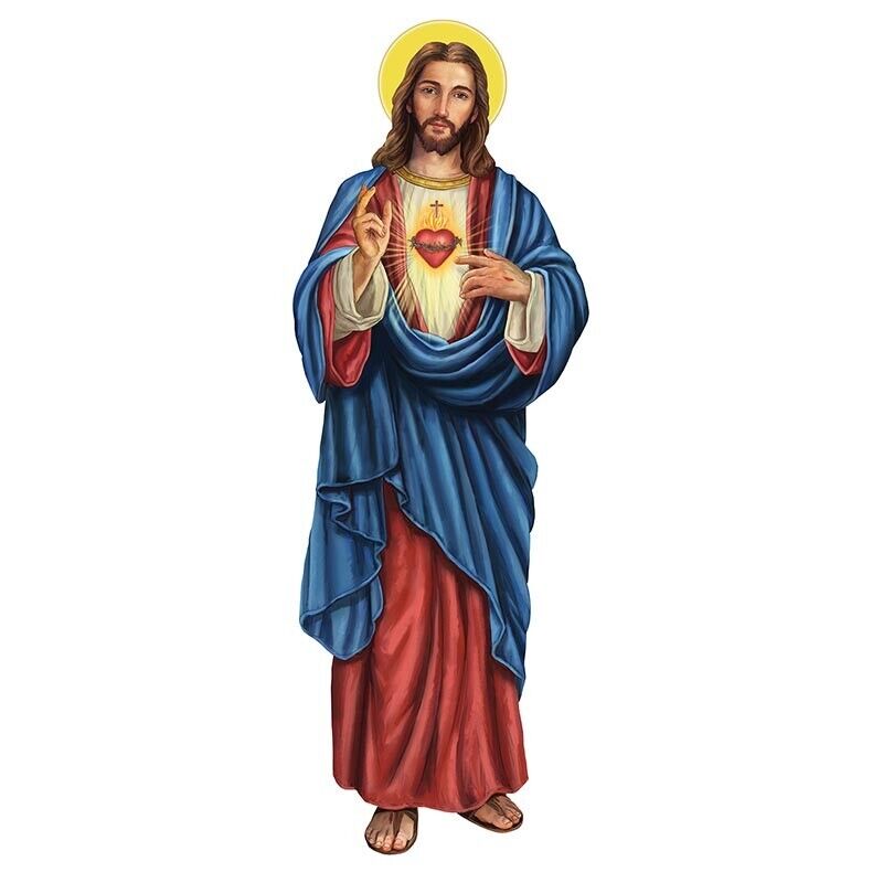 Sacred Heart Of Jesus  3' Wall Plaque, New