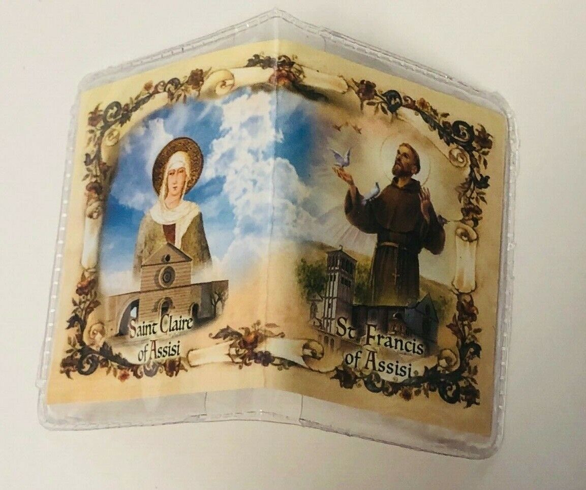 Saint Francis of Assisi's Blessing Prayer + Pewter Image,  New from Italy - Bob and Penny Lord
