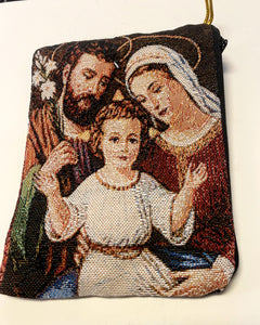 Holy Family  6" Zip Pouch, New