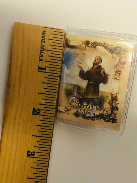 San Francisco de Assisi, Oracion de Bendicion + Imagen en Pewter,En Espanol