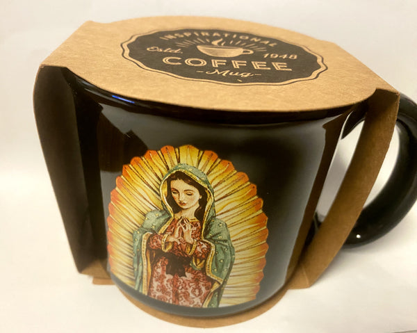 Our Lady of Guadalupe 13 oz. Cup/Mug with prayer, New