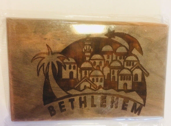 Olive Wood Magnet from Bethlehem, New