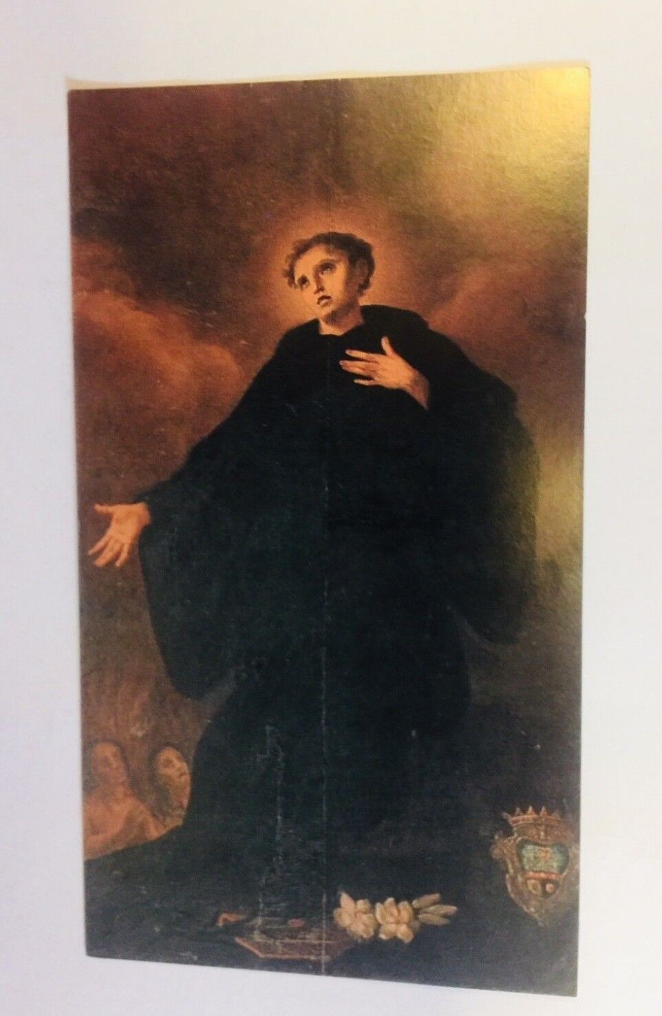 San Nicolás de Tolentino, Oración por los Difuntos, Estampita en Español, Nueva