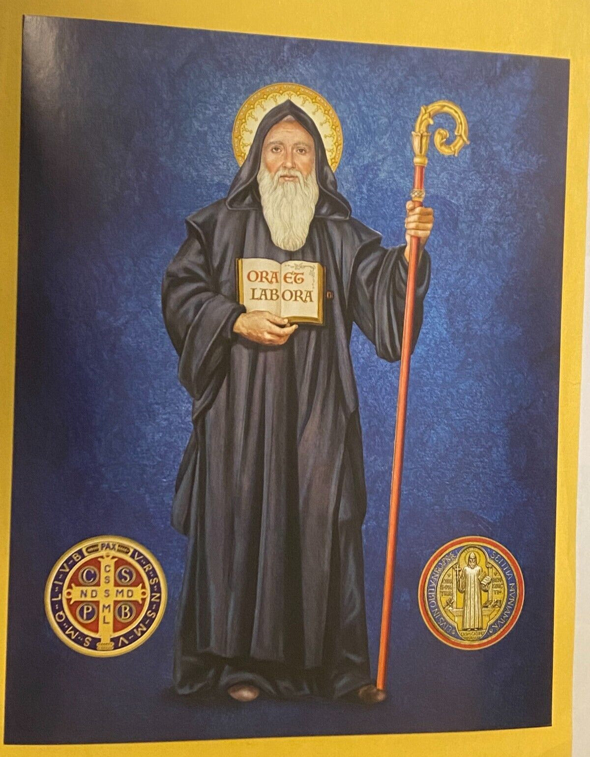 Saint Benedict 8x10" Print, New