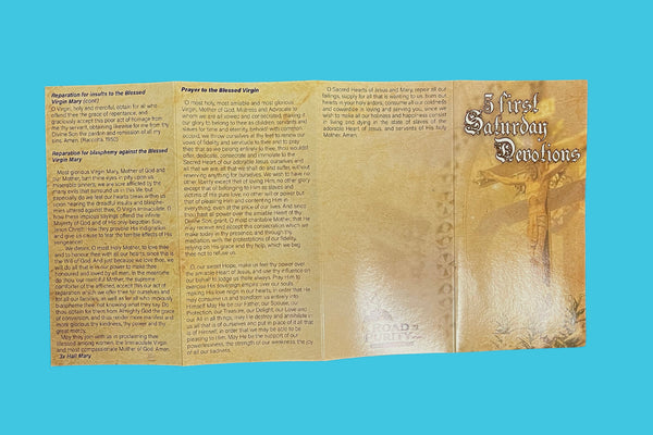 5 First Saturday Devotions Folded Prayer Card