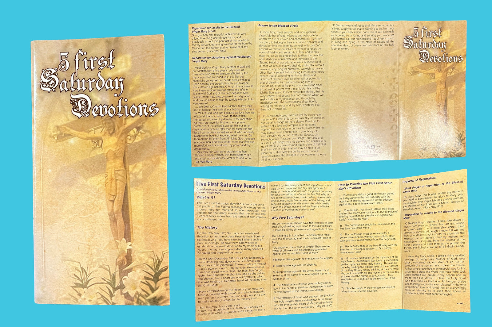 5 First Saturday Devotions Folded Prayer Card