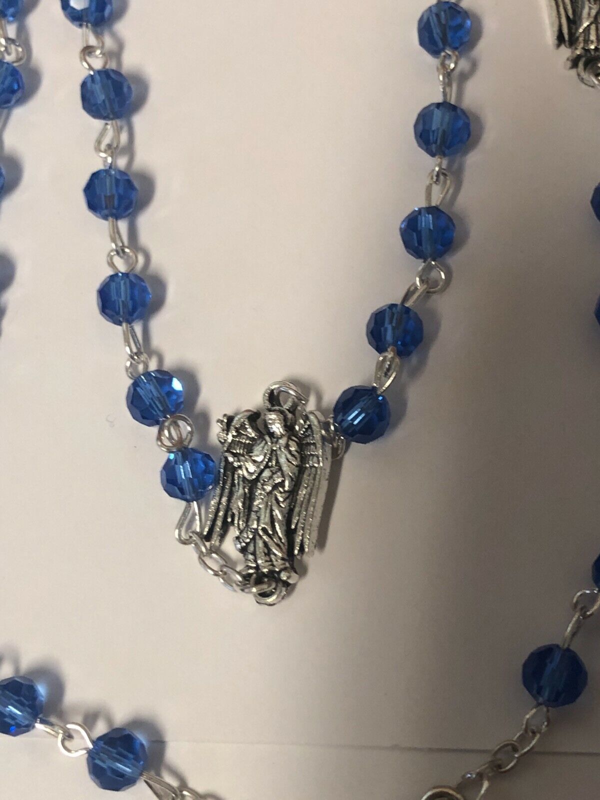 Blue Crystals Archangel Rosary, New