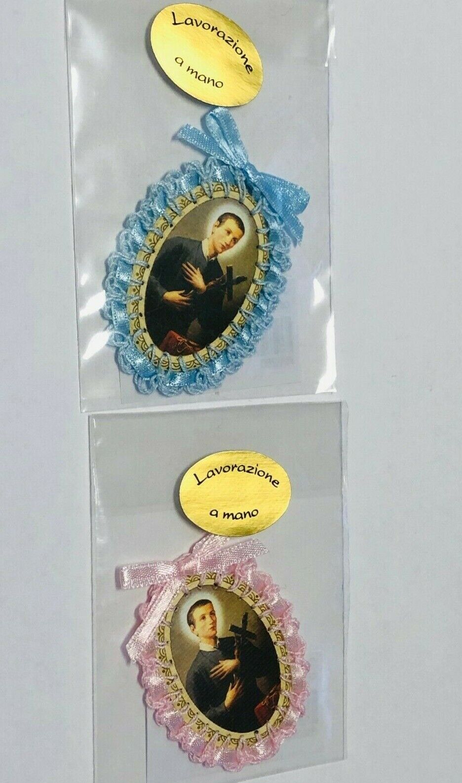 Saint Gerard Majella Image Handmade with Ribbon, New from Italy