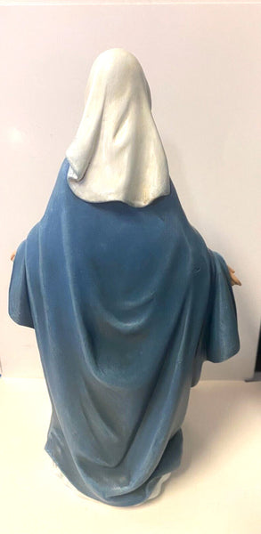Our Lady of Grace 10" Candle Holder Statue, New