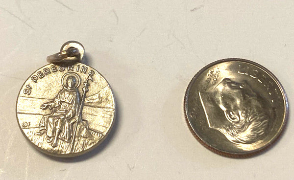 Saint Peregrine, (the Cancer Saint) Vintage Relic Medal New, from Italy