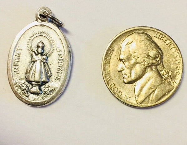 Infant of Prague/Sacred Heart of Jesus Medal, New from Italy