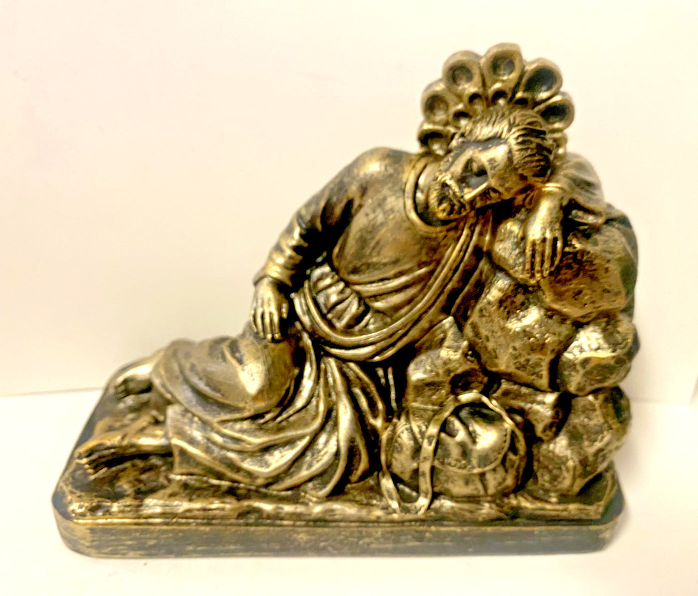 Sleeping Saint Joseph Bronze Finish Statue 6", New