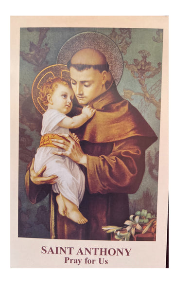 Saint Anthony of Padua Prayer Card for Anxiety