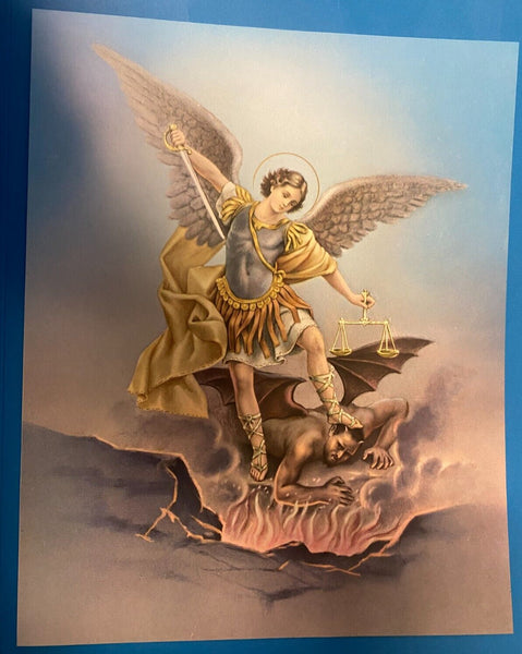 Saint Michael The Archangel 8x10 Print, New