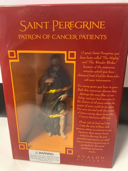 Saint Peregrine, (The Cancer Saint)  4" Statue, New