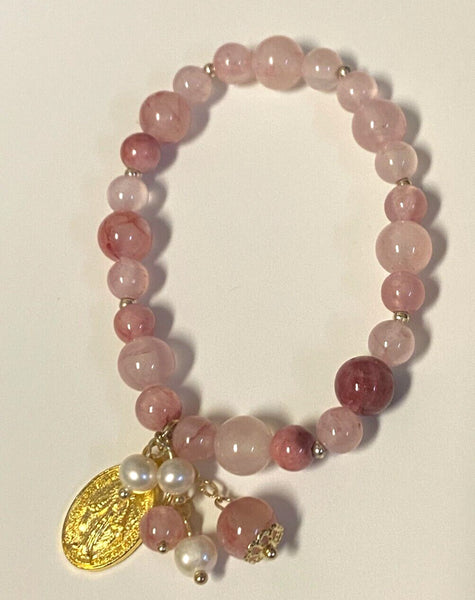 Saint Maximilian Kolbe Museum HIstory /Pink Bracelet, New from Japan