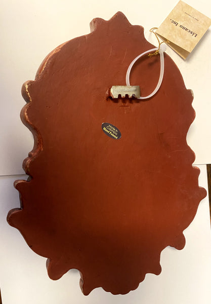 Our Lady of Mount Carmel 9" Wall Plaque, New from Colombia