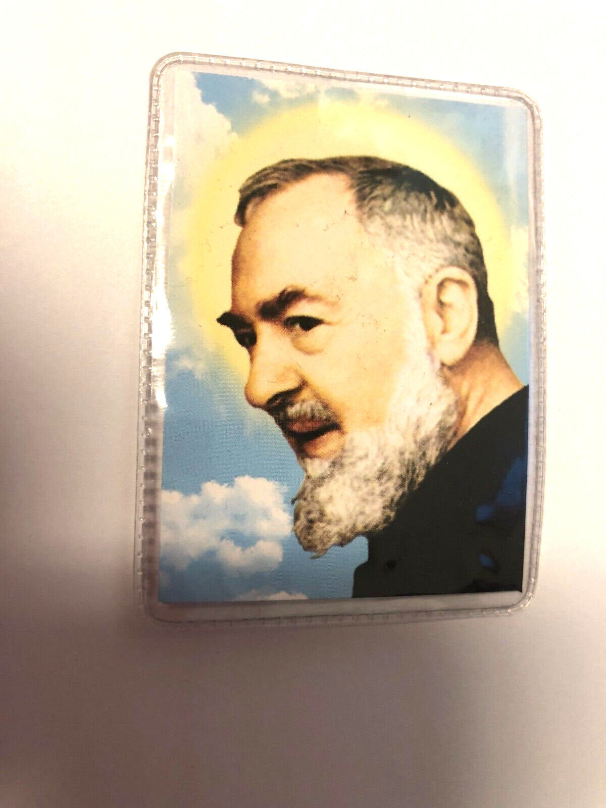 Padre Pio Vintage  Encased  3rd Class Relic, New From Italy