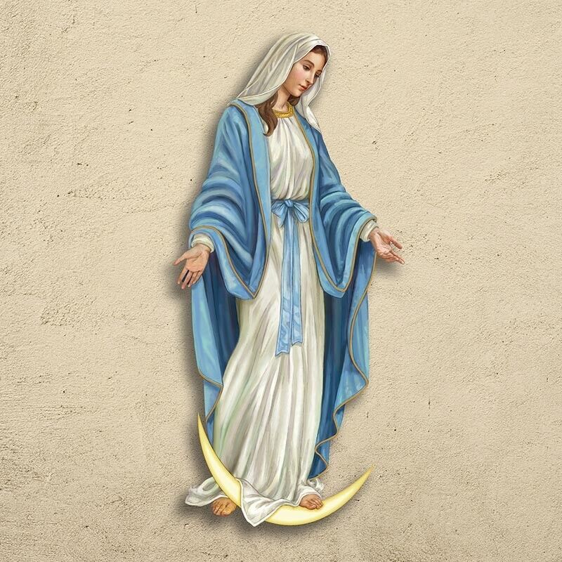 Our Lady of Grace 3' Wall Plaque, New - Bob and Penny Lord