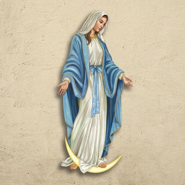 Our Lady of Grace 3' Wall Plaque, New